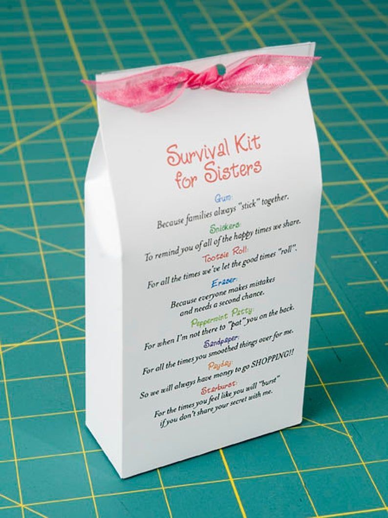 Survival Kit for Sisters - Printable PDF - Survival Kit for Sisters - Printable PDF -   18 diy Gifts for sisters ideas