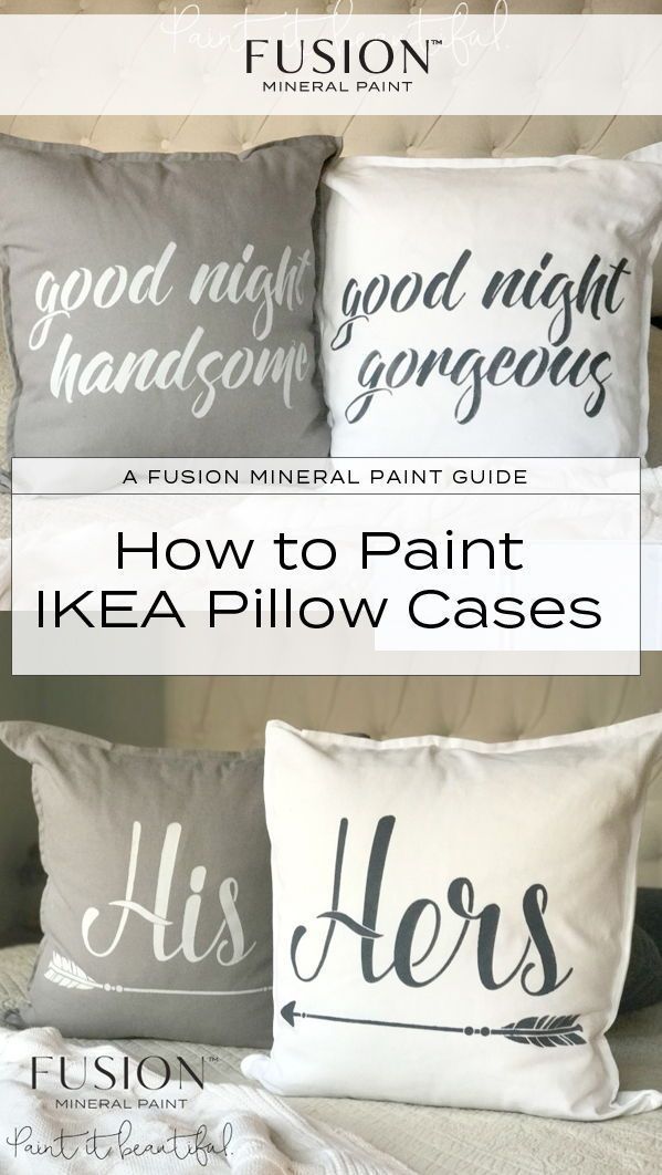 IKEA Hack Pillow Case • Fusion™ Mineral Paint - IKEA Hack Pillow Case • Fusion™ Mineral Paint -   18 diy Pillows painted ideas