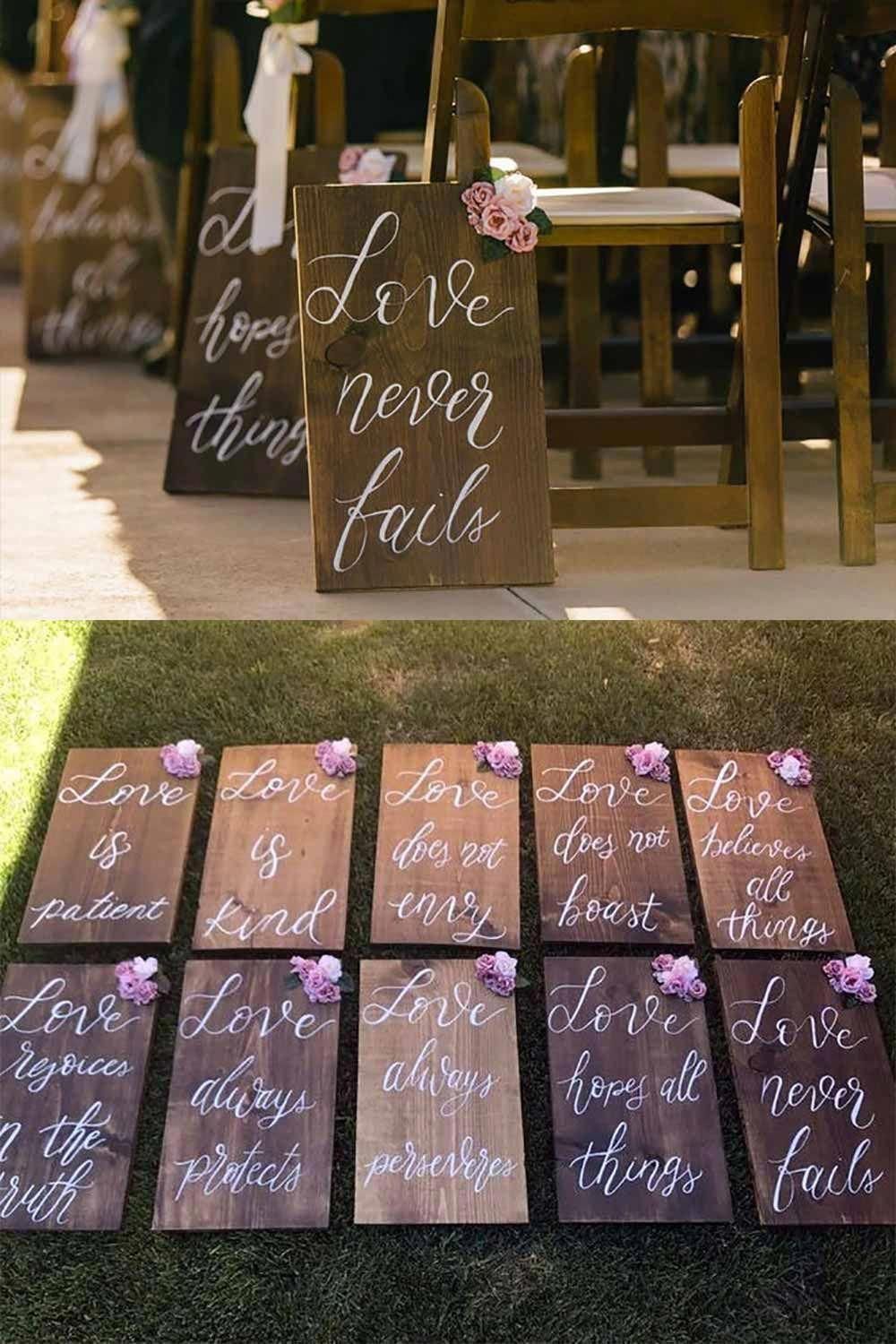 18 diy Wedding signs ideas