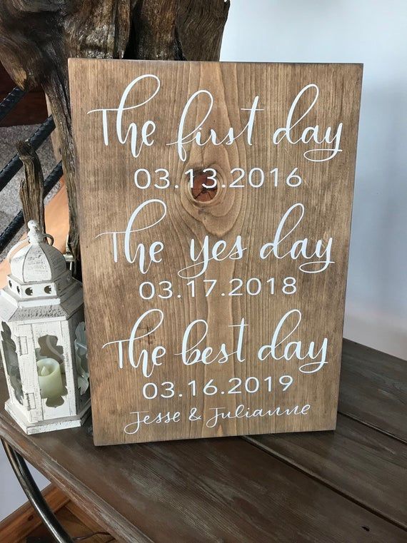First Day Yes Day Best Day Sign - Best Dates Wedding Sign - Wedding Sign - Wedding Decor - - First Day Yes Day Best Day Sign - Best Dates Wedding Sign - Wedding Sign - Wedding Decor - -   18 diy Wedding signs ideas