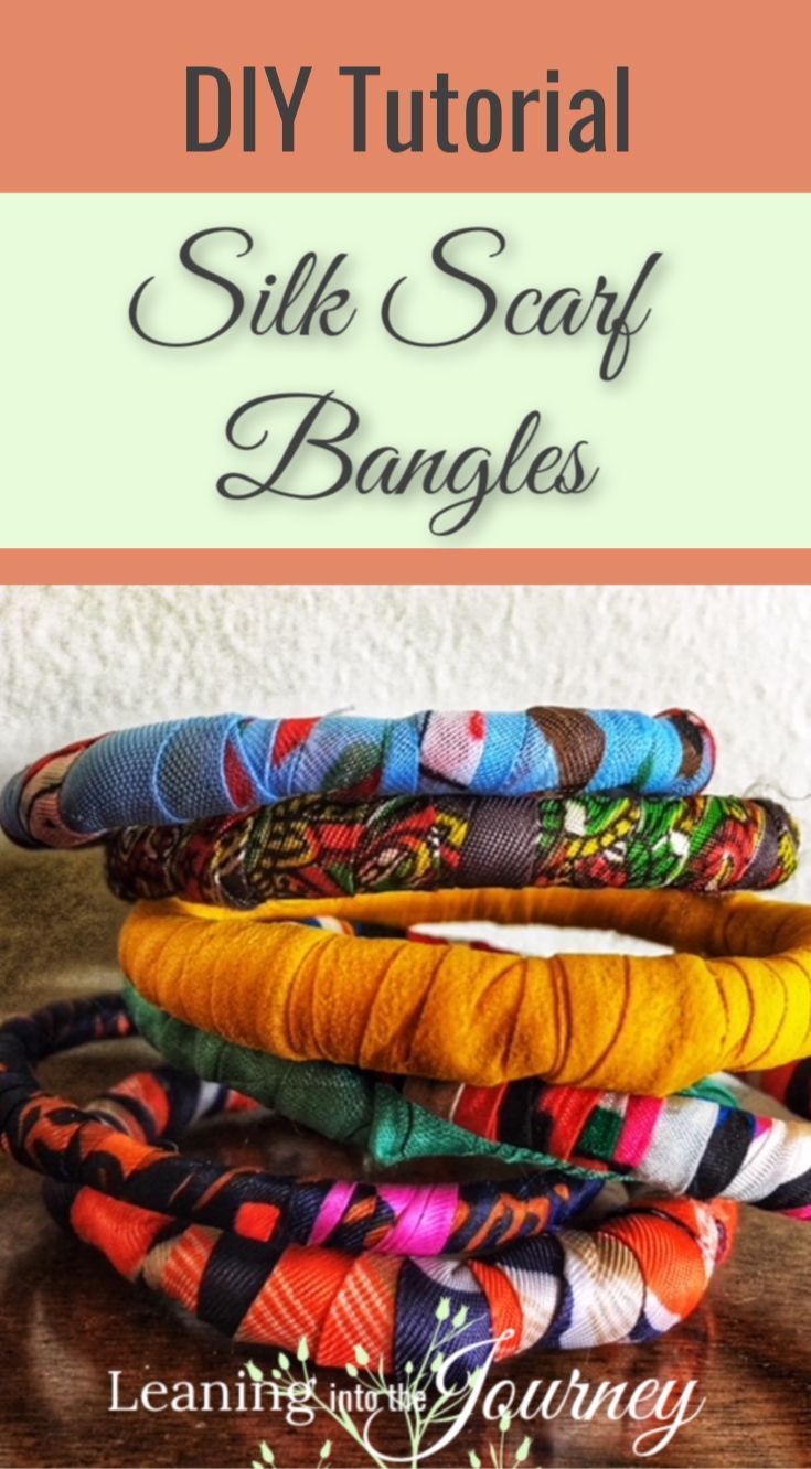 DIY Silk Scarf Bangles : Tutorial - Leaning into the journey - DIY Silk Scarf Bangles : Tutorial - Leaning into the journey -   19 diy Bracelets bangles ideas