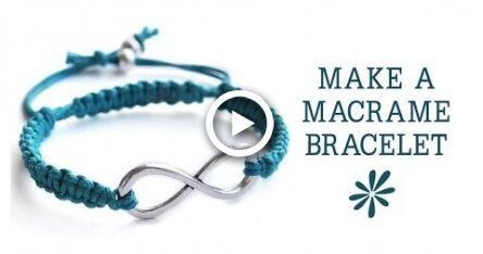 Make a knotted macrame friendship bracelet - jewelry making tutorial - Make a knotted macrame friendship bracelet - jewelry making tutorial -   19 diy Bracelets bangles ideas