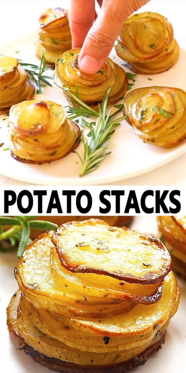 CRISPY POTATO STACKS - CRISPY POTATO STACKS -   19 diy Food potato ideas