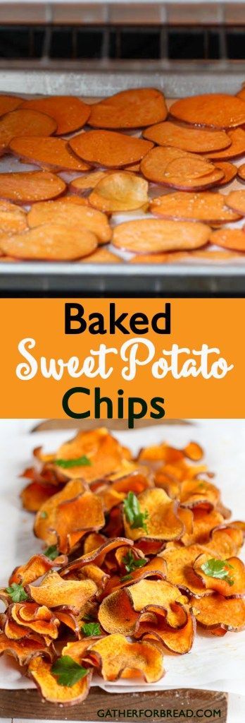 Baked Sweet Potato Chips - Baked Sweet Potato Chips -   19 diy Food potato ideas