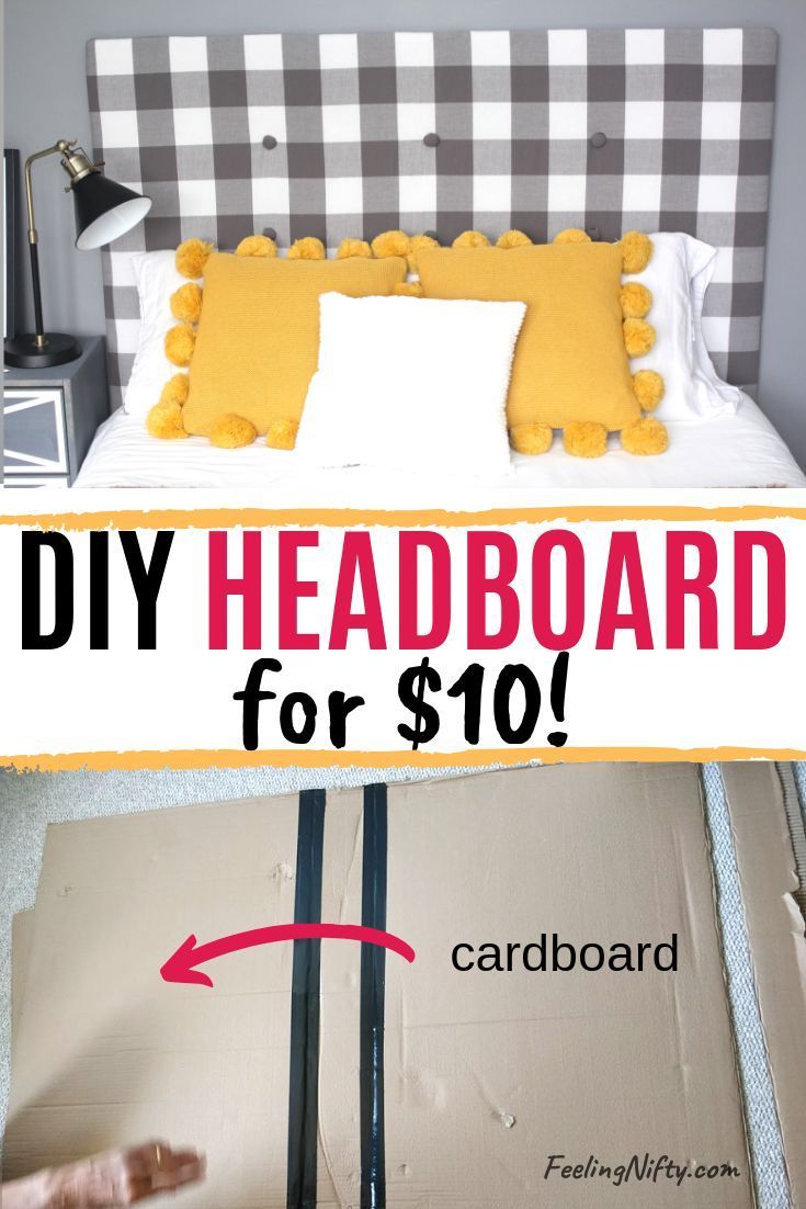 Cheap DIY Upholstered Headboard with Tufting for $10 - Cheap DIY Upholstered Headboard with Tufting for $10 -   19 diy Headboard ikea ideas