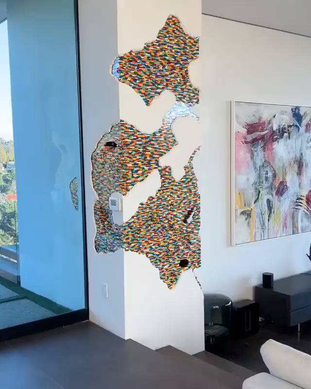 Zedd's LEGO wall art installation - Zedd's LEGO wall art installation -   19 diy Home Decor unique ideas