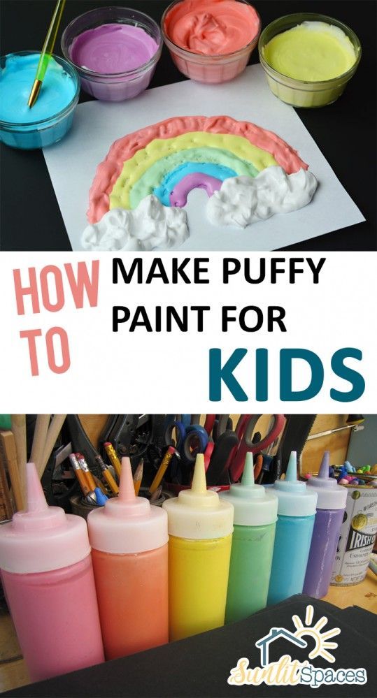 How to Make Puffy Paint for Kids – Sunlit Spaces | DIY Home Decor, Holiday, and More - How to Make Puffy Paint for Kids – Sunlit Spaces | DIY Home Decor, Holiday, and More -   19 diy Kids stuff ideas