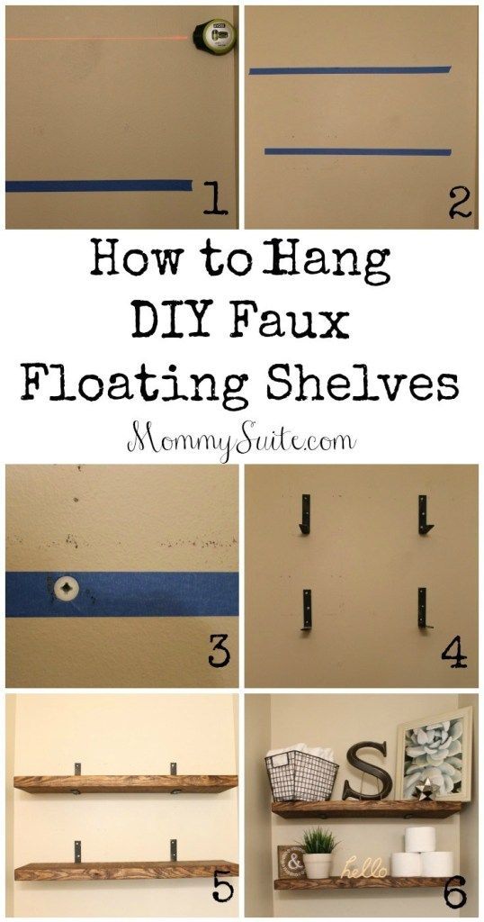 DIY Faux Floating Shelves - Mommy Suite - DIY Faux Floating Shelves - Mommy Suite -   19 diy Shelves floating ideas