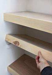 Easy Pretty Plywood Shelves - Jaime Costiglio - Easy Pretty Plywood Shelves - Jaime Costiglio -   19 diy Shelves floating ideas