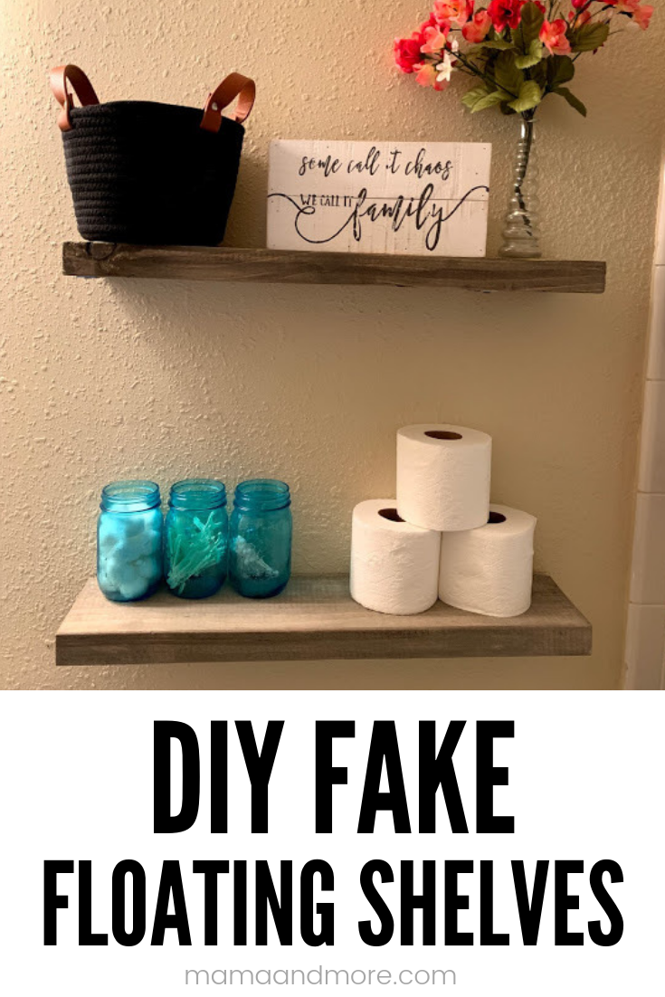 How To Make Fake Floating Shelves - Mama and More - How To Make Fake Floating Shelves - Mama and More -   19 diy Shelves floating ideas