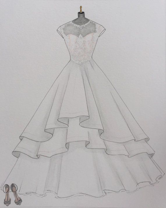 8 beauty Dresses drawings ideas