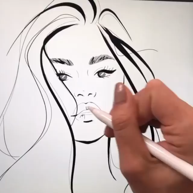 Holly Nichols - Holly Nichols -   8 beauty Face illustration ideas