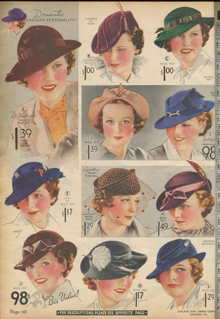 1930s Hat Styles | Women's 30s Hat History - 1930s Hat Styles | Women's 30s Hat History -   8 style Women 20s ideas