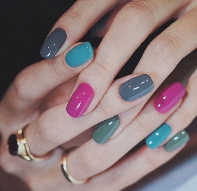 Nail Art - 50+ Simple Nail Art Designs In Multiple Colors - Nail Art - 50+ Simple Nail Art Designs In Multiple Colors -   9 beauty Nails green ideas
