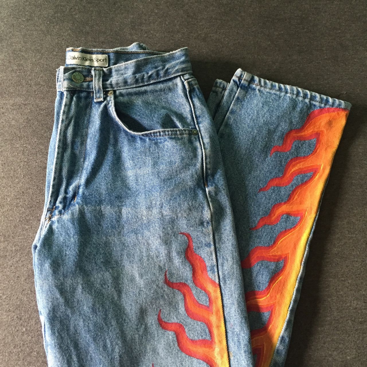 ??ON HOLD?? Vintage hand-painted Calvin Kleins???... - Depop - ??ON HOLD?? Vintage hand-painted Calvin Kleins???... - Depop -   9 diy Clothes grunge ideas