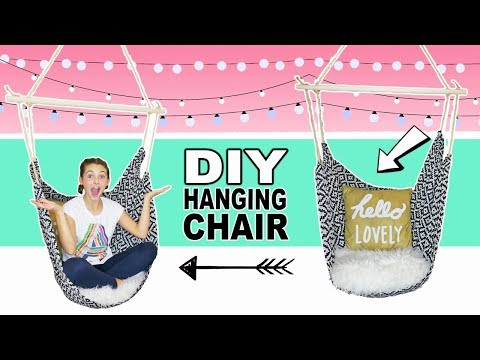 How To Make A Hanging Chair | DIY Room Decor Ideas For Teens - How To Make A Hanging Chair | DIY Room Decor Ideas For Teens -   9 diy Tumblr organization ideas
