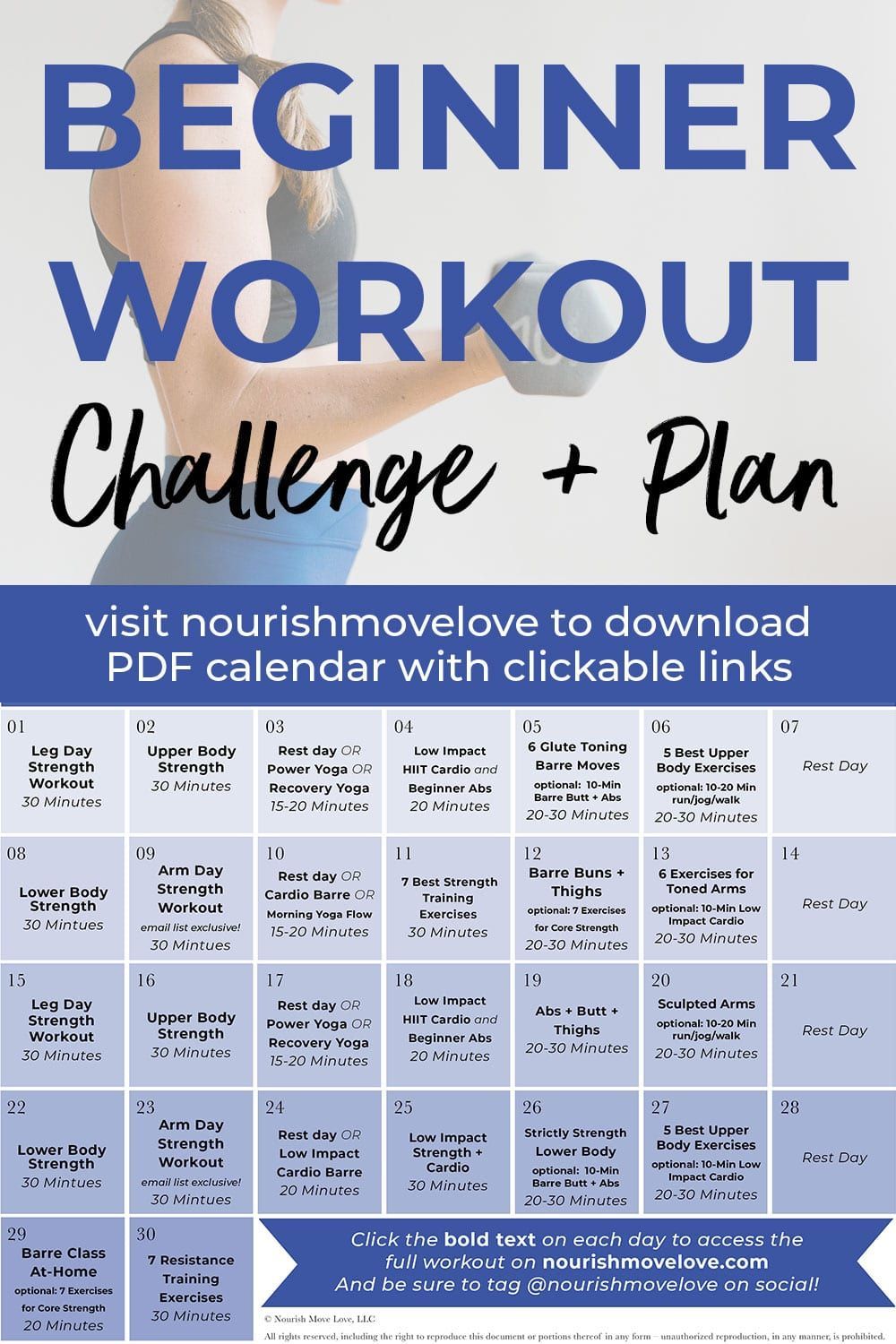 Fitness Challenge: 30-Day Beginner Workout Plan | Nourish Move Love - Fitness Challenge: 30-Day Beginner Workout Plan | Nourish Move Love -   10 fitness Challenge 2019 ideas