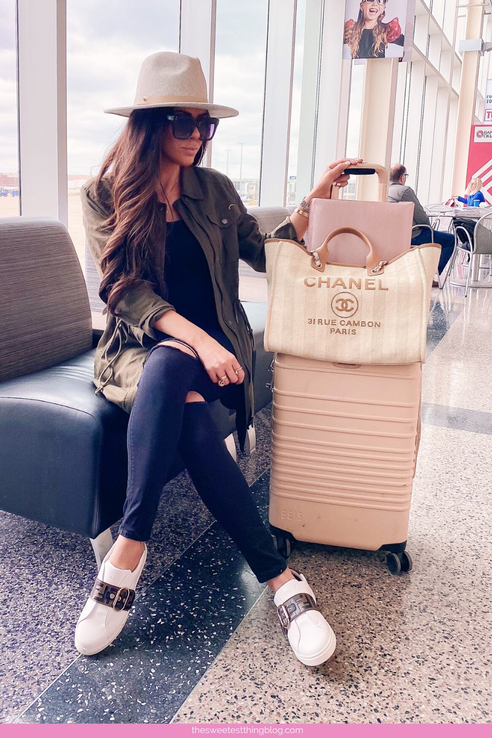 Cute Airport Travel Outfit By Emily Ann Gemma - Cute Airport Travel Outfit By Emily Ann Gemma -   11 airport style Summer ideas