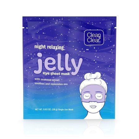 Clean & Clear Night Relaxing and Hydrating Jelly Eye Mask Sheet, 0.63 oz, 1 Count - Walmart.com - Clean & Clear Night Relaxing and Hydrating Jelly Eye Mask Sheet, 0.63 oz, 1 Count - Walmart.com -   11 beauty Mask sheet ideas