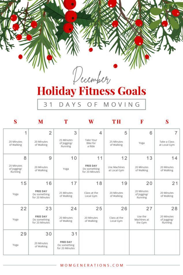 11 december fitness Challenge ideas