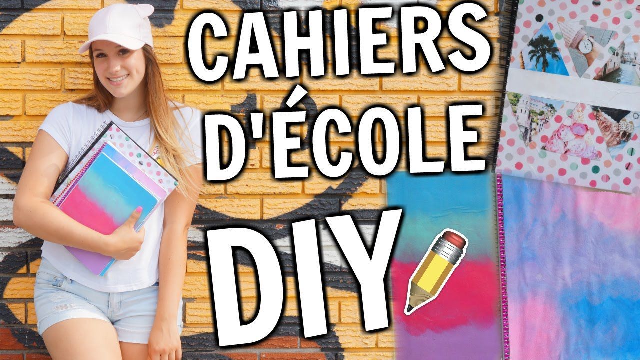 5 cahiers d'?cole DIY | BACK TO SCHOOL! - 5 cahiers d'?cole DIY | BACK TO SCHOOL! -   11 diy Facile ecole ideas