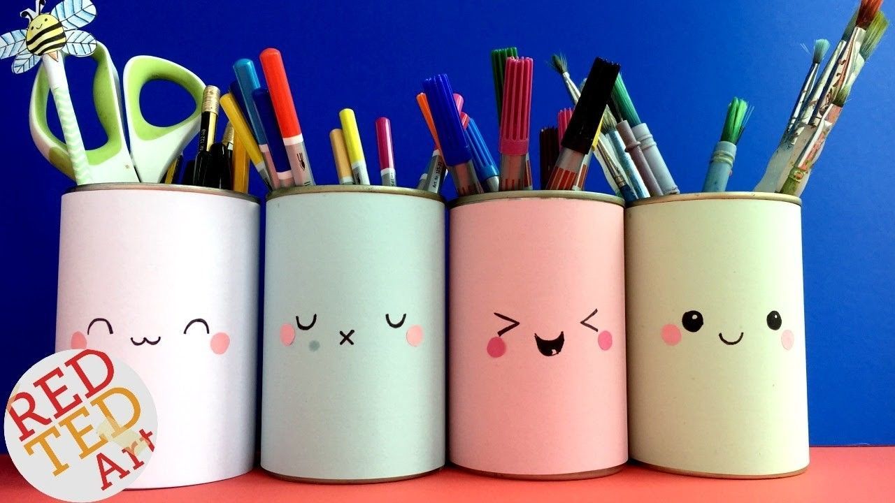 DIY Easy Kawaii Pen Pots DIY - Kawaii School Supplies DIY - inspired by Smiggles DIY - DIY Easy Kawaii Pen Pots DIY - Kawaii School Supplies DIY - inspired by Smiggles DIY -   11 diy Facile ecole ideas