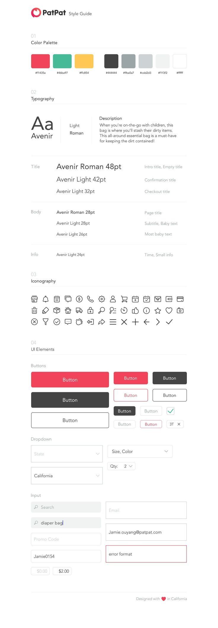 PatPat - Style Guide - PatPat - Style Guide -   app style Guides