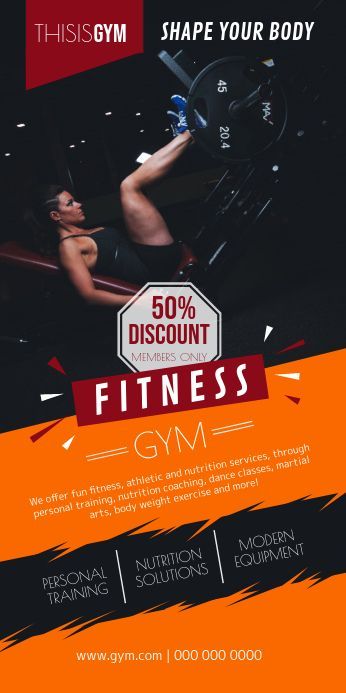 Fitness Gym Roll up Banner - Fitness Gym Roll up Banner -   12 fitness Design banner ideas