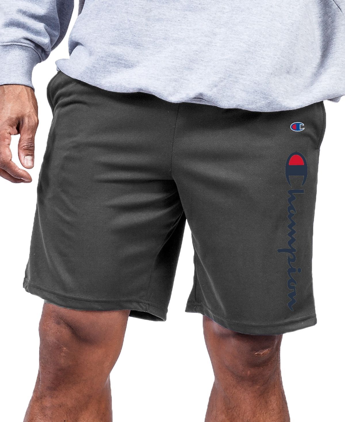 Champion Men's Big & Tall Logo Shorts - Granite - Champion Men's Big & Tall Logo Shorts - Granite -   12 fitness Fashion male ideas