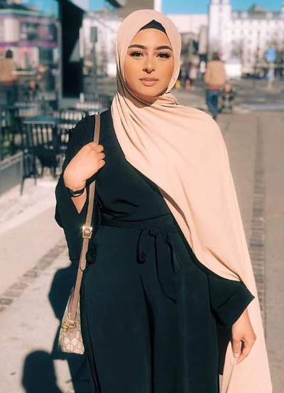 Modest Jumpsuit with Pink Hijab - Modest Jumpsuit with Pink Hijab -   12 style Black hijab ideas