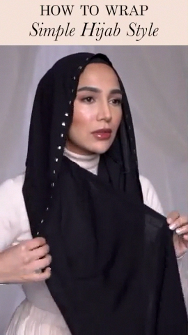 Simple Hijab Style Tutorial - Simple Hijab Style Tutorial -   12 style Black hijab ideas