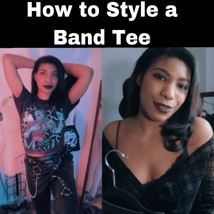 How to Style a Band T-Shirt. - How to Style a Band T-Shirt. -   style Edgy aesthetic