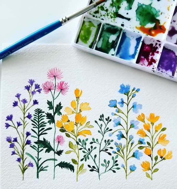 Floral Art Hub on Instagram: “Pretty wildflowers by artist  @ishajunedesigns  _______ ?follow @floralarthub for more beautiful floral art ?tag and use #floralarthub for…” - Floral Art Hub on Instagram: “Pretty wildflowers by artist  @ishajunedesigns  _______ ?follow @floralarthub for more beautiful floral art ?tag and use #floralarthub for…” -   13 diy Art watercolor ideas