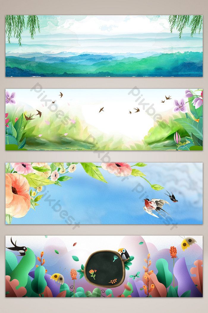 Hand drawn beautiful spring landscape banner poster background | Backgrounds PSD Free Download - Pikbest - Hand drawn beautiful spring landscape banner poster background | Backgrounds PSD Free Download - Pikbest -   14 beauty Background spring ideas