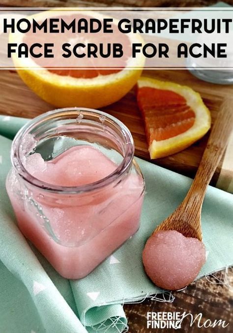 Natural Homemade Face Scrub For Acne: Grapefruit Face Scrub - Natural Homemade Face Scrub For Acne: Grapefruit Face Scrub -   14 beauty Face spa ideas