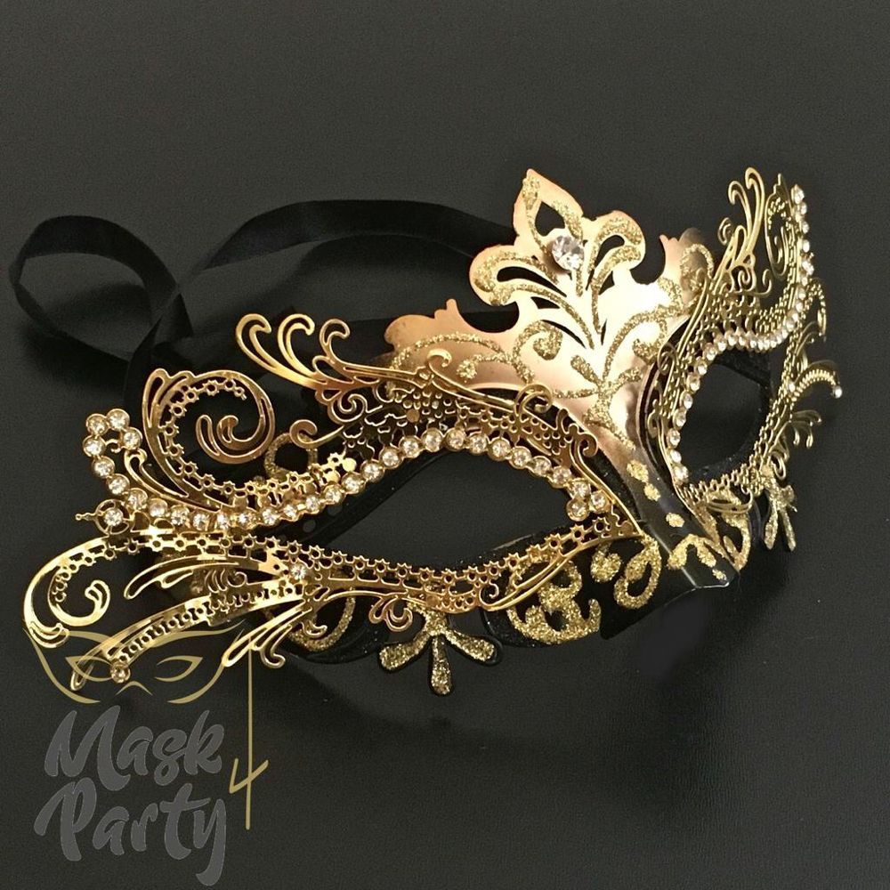 Masquerade - Venetian Luxury Metal Eye - Black/Gold - Masquerade - Venetian Luxury Metal Eye - Black/Gold -   14 beauty Mask gold ideas
