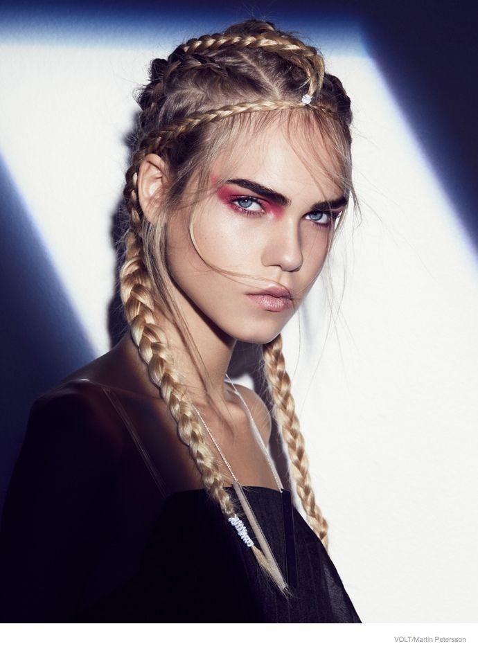 Line Brems Rocks Braided Hairstyles for Volt by Martin Petersson - Line Brems Rocks Braided Hairstyles for Volt by Martin Petersson -   14 beauty Shoot hairstyles ideas