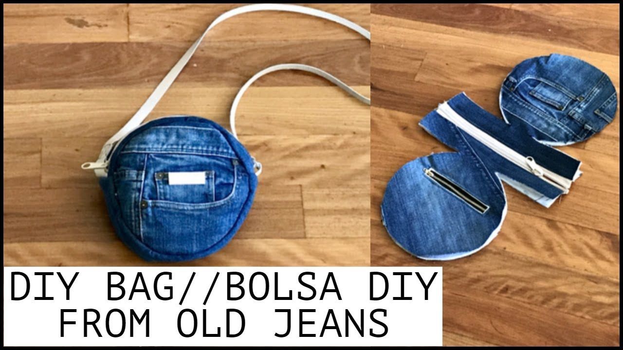 DIY ROUND PURSE BAG IDEA OUT OF OLD JEANS |SLING BAG lRECYCLING IDEA |BOLSA DIY/?????????? - DIY ROUND PURSE BAG IDEA OUT OF OLD JEANS |SLING BAG lRECYCLING IDEA |BOLSA DIY/?????????? -   14 diy Bag from old clothes ideas