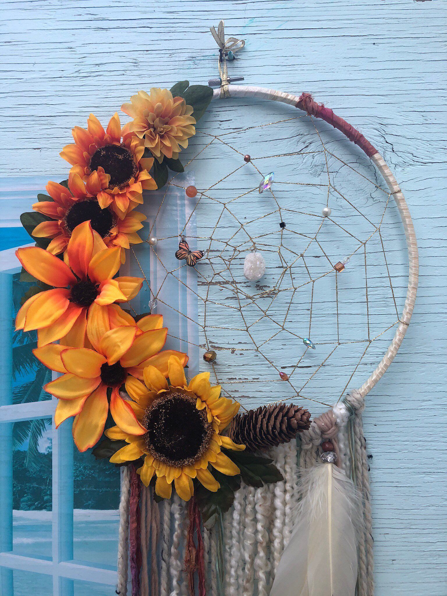 Your place to buy and sell all things handmade - Your place to buy and sell all things handmade -   14 diy Dream Catcher sunflower ideas