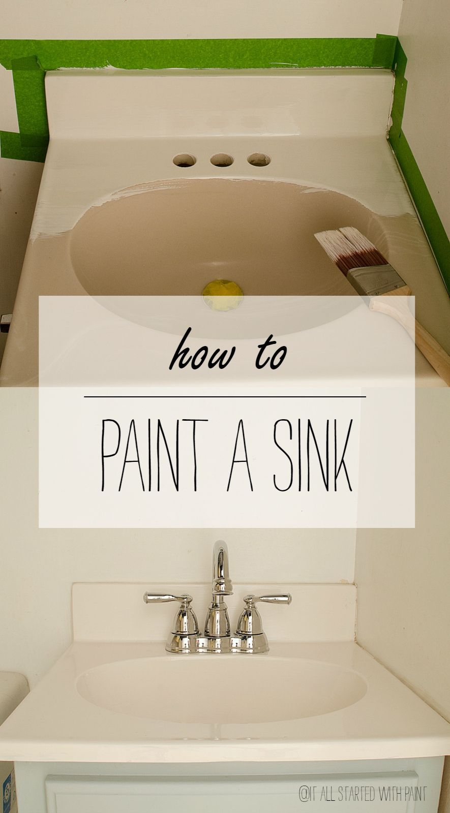 How To Paint A Sink - How To Paint A Sink -   14 diy House updates ideas