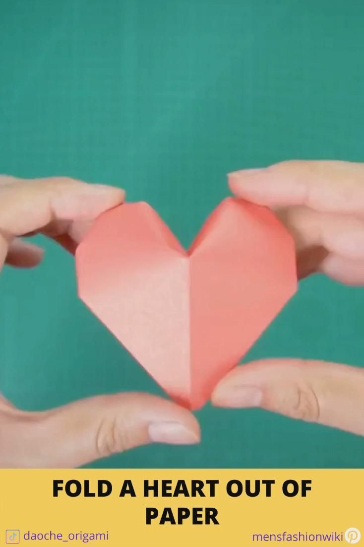 How to fold a heart out of paper - How to fold a heart out of paper -   14 diy Paper folding ideas