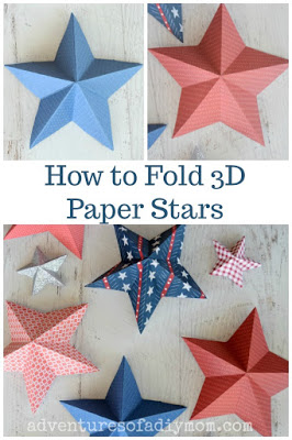 How to Make 3-D Paper Stars - How to Make 3-D Paper Stars -   14 diy Paper folding ideas