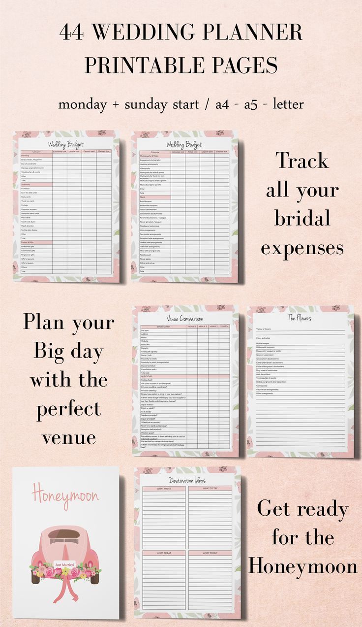 14 diy Wedding planner ideas