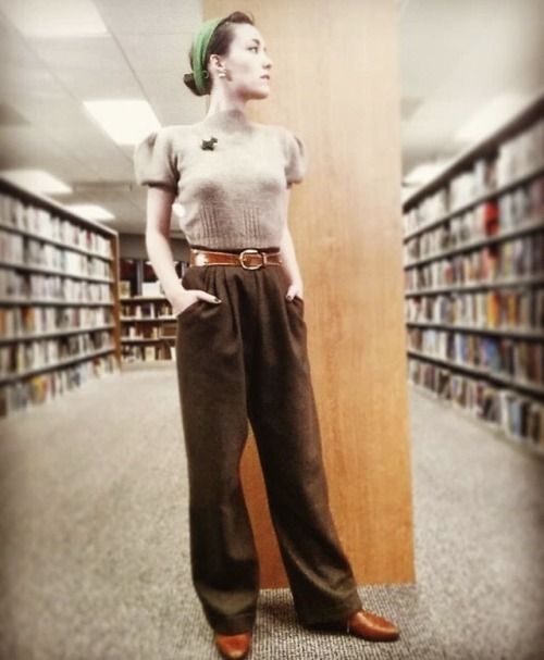 what the librarian wore - what the librarian wore -   14 librarian style Vintage ideas