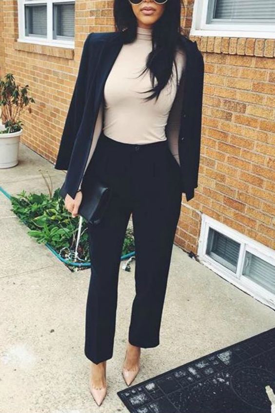 30 Days of Outfit Ideas: Personal Style + Black Blazer+ Black Pants - Nada Manley - BeautyMommy - 30 Days of Outfit Ideas: Personal Style + Black Blazer+ Black Pants - Nada Manley - BeautyMommy -   14 style Black chic ideas