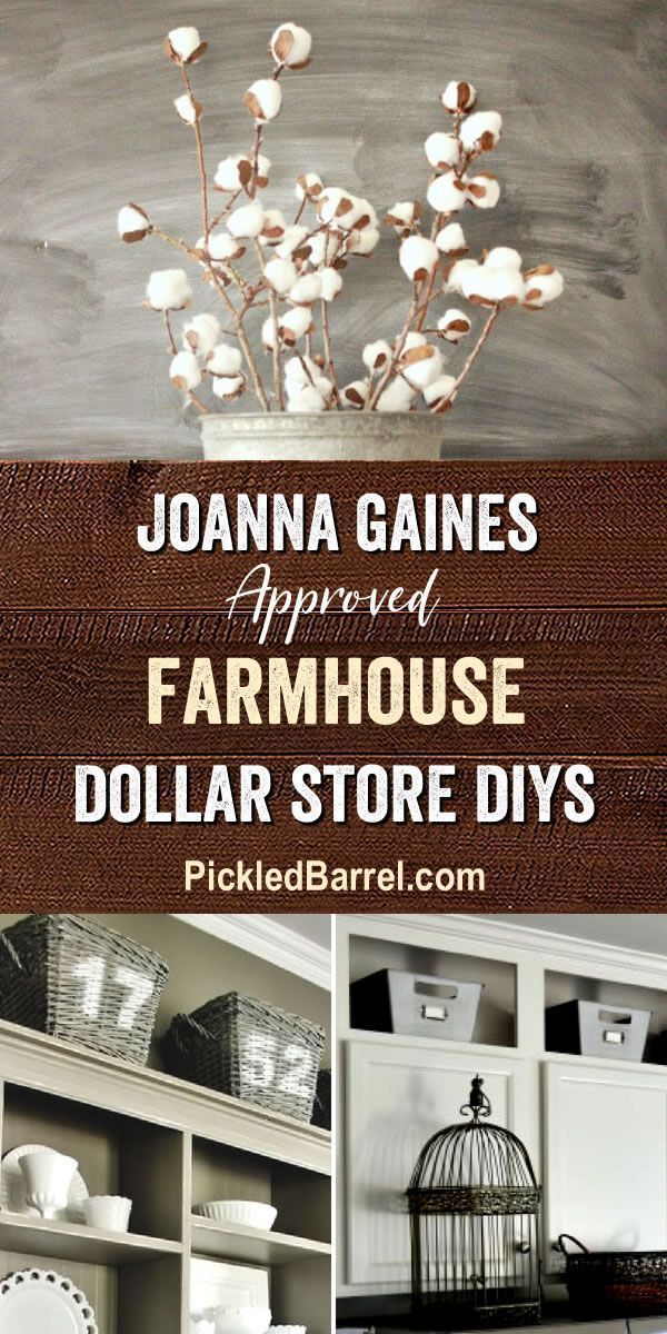 Joanna Gaines-Approved Farmhouse Dollar Store DIYs – Pickled Barrel - Joanna Gaines-Approved Farmhouse Dollar Store DIYs – Pickled Barrel -   14 style Farmhouse joanna gaines ideas