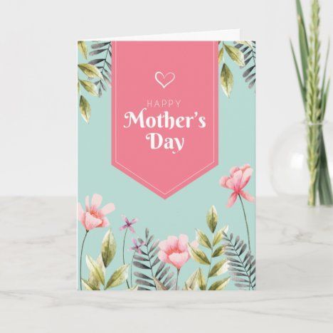 Happy Mother's Day Flowers Card | Zazzle.com - Happy Mother's Day Flowers Card | Zazzle.com -   beauty Day flowers