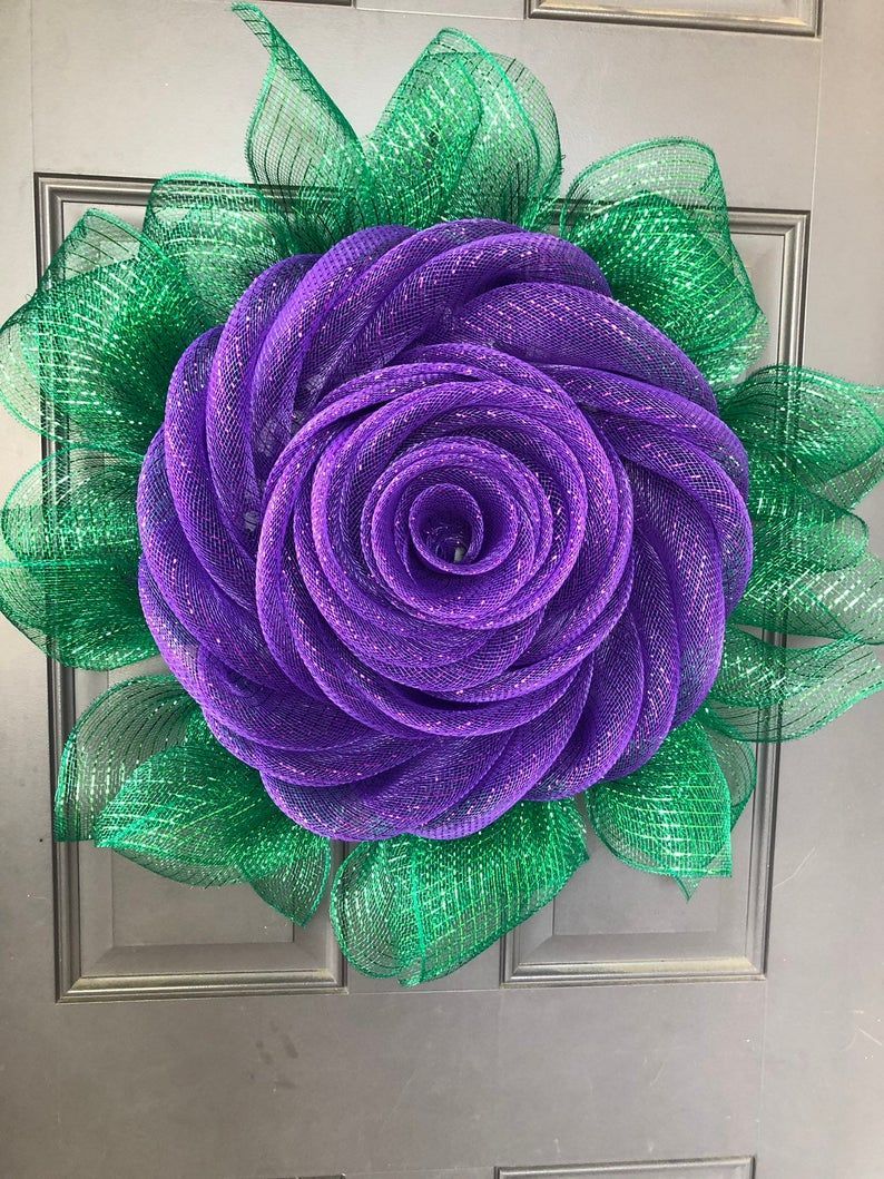 Spring Purple Rose Wreath, Mothers Day Flower Wall Hanging, Easter Front Door Decor, Porch Decoration, Gift for Her, Kats Creations 777, - Spring Purple Rose Wreath, Mothers Day Flower Wall Hanging, Easter Front Door Decor, Porch Decoration, Gift for Her, Kats Creations 777, -   15 beauty Day flowers ideas