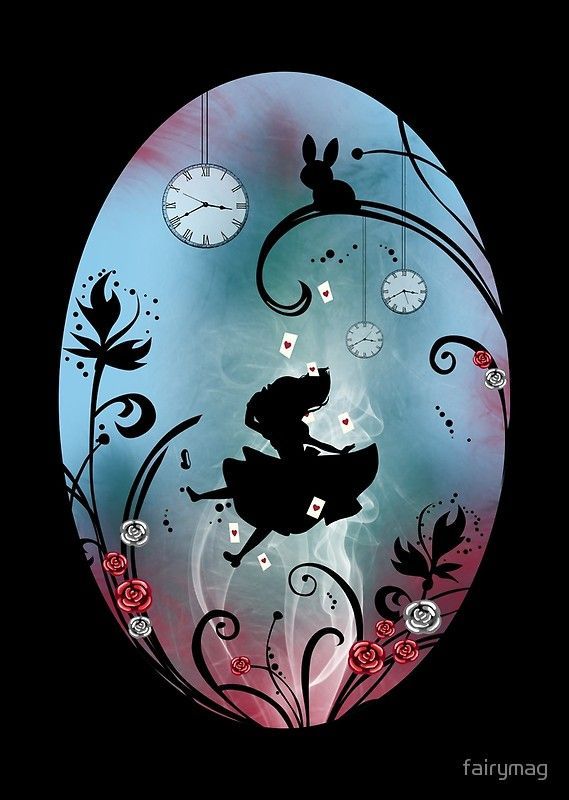 'Alice in Wonderland - Rosebush' Art Print by fairymag - 'Alice in Wonderland - Rosebush' Art Print by fairymag -   15 beauty Pictures wonderland ideas