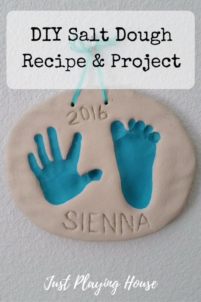 Salt Dough Recipe - Handprints & Footprints | Just Playing House - Salt Dough Recipe - Handprints & Footprints | Just Playing House -   15 diy Baby crafts ideas